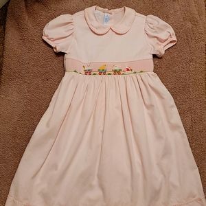 Like New Girl's Easter Dres with Embroidered Bunny Chick Design Size 5